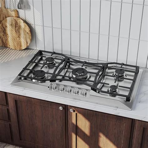 empava 5 italy sabaf burners gas stove cooktop